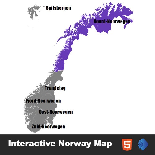 The Interactive Norway Clickable MAP