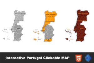 The Interactive Portugal Clickable MAP