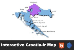 The Interactive Croatia-fr Clickable Map