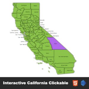 The Interactive California Clickable MAP