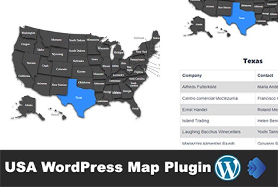 Interactive USA Map WordPress Plugin
