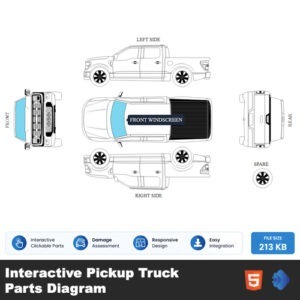 Interactive Pickup Truck Parts Diagram